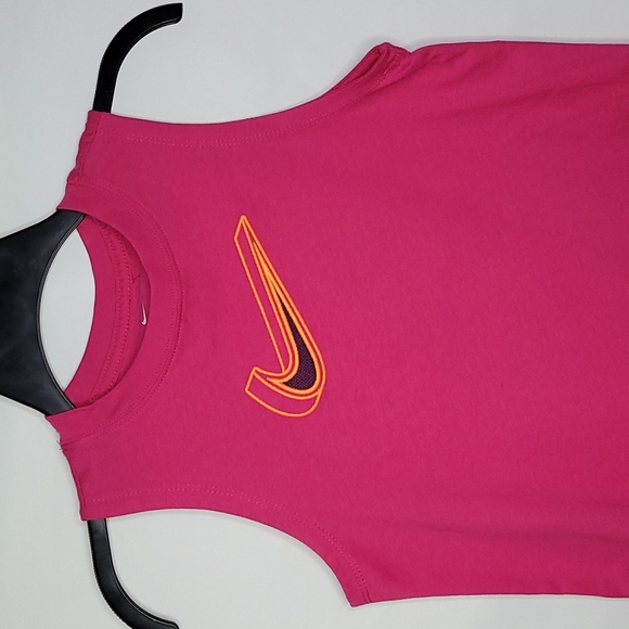 💰NWT! NIKE ▪︎ GIRL'S PINK TANK TOP ▪︎ SIZE L - Picture 1 of 7